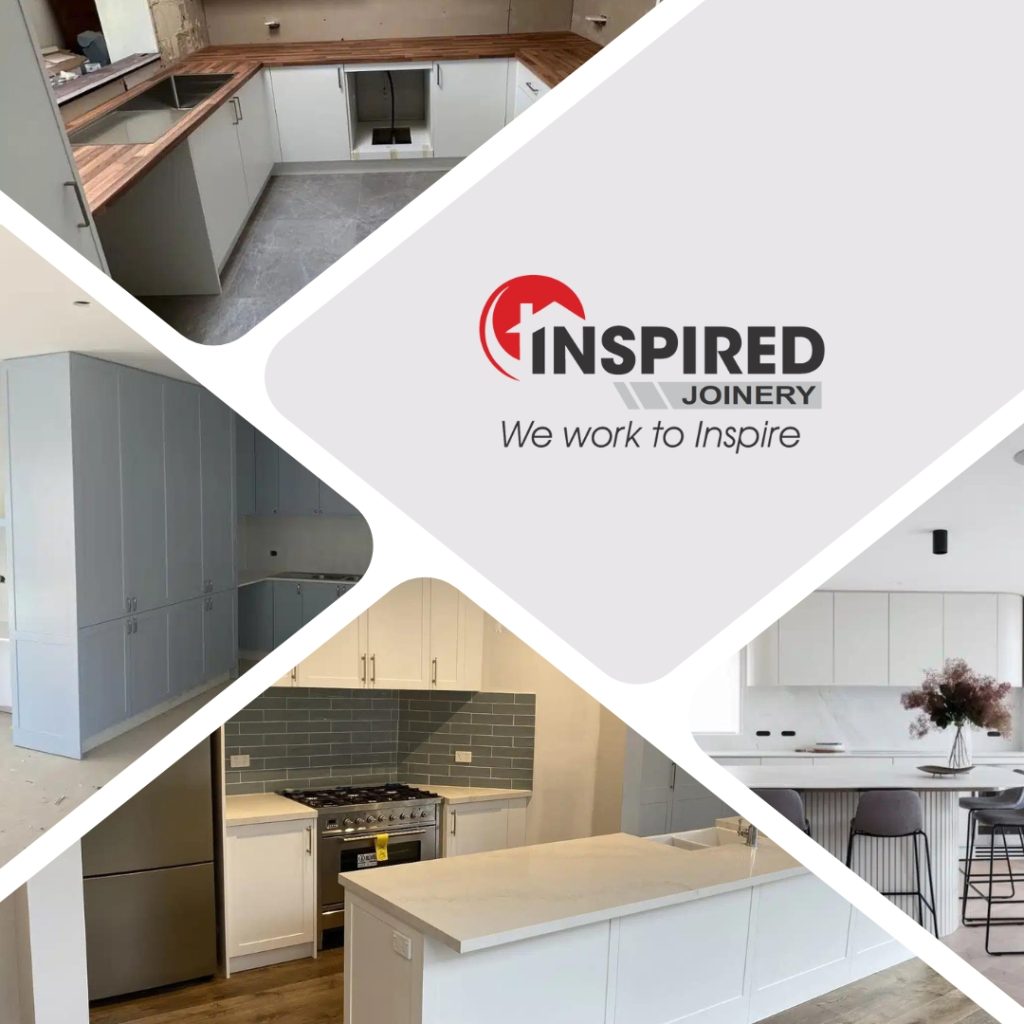 Modern kitchen cabinetry and custom joinery in Central Coast, featuring sleek designs and high-quality finishes by Inspired Joinery, crafted to elevate any interior space.